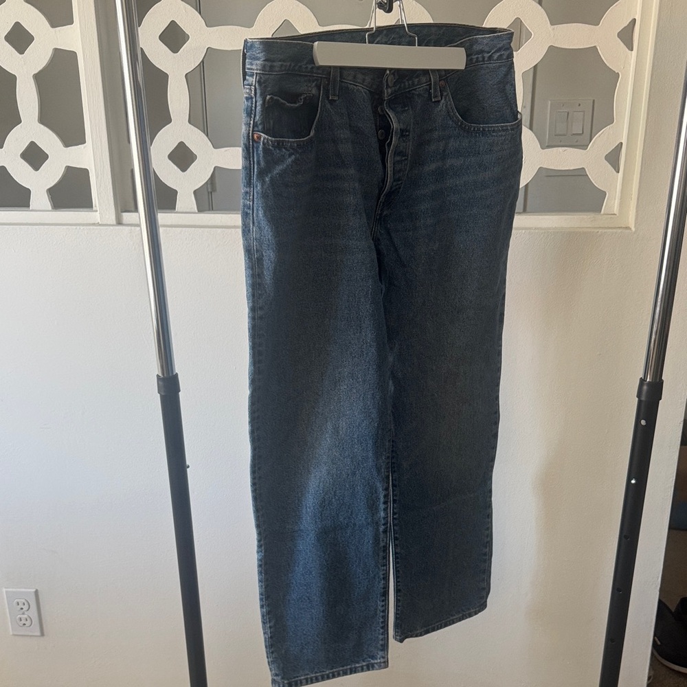 Levi's Dark Blue Straight Jeans